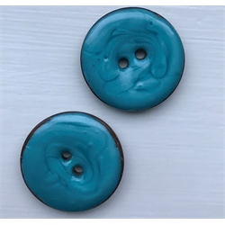 KOKOSKNAPP EMALJERT - Turkis